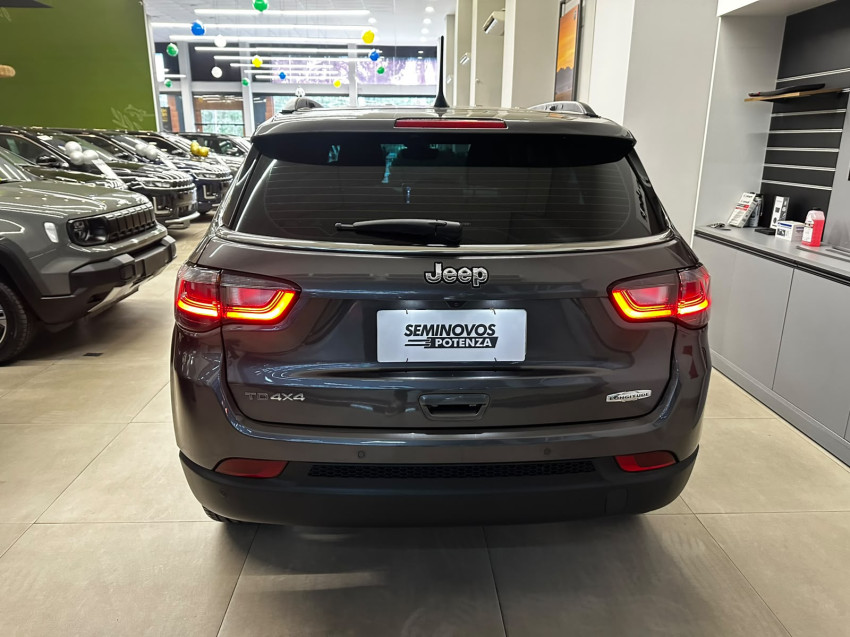 jeep compass td350 diesel 4x4 automatico longitude cinza ano 2023 baixa km revisado jipe4