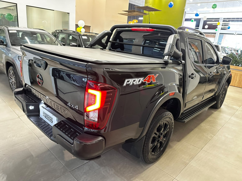 nissan frontier 4x4 diesel pro4x automatico picape baixa km super nova teto solar5