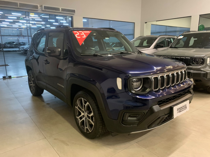 jeep renegade jipe automatico modelo longitude turbo t270 motor 1.3 super novo azul jazz revisado2