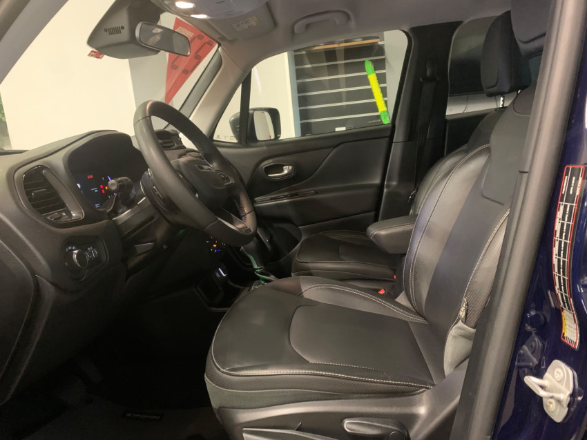jeep renegade jipe automatico modelo longitude turbo t270 motor 1.3 super novo azul jazz revisado8