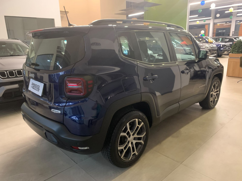 jeep renegade jipe automatico modelo longitude turbo t270 motor 1.3 super novo azul jazz revisado3