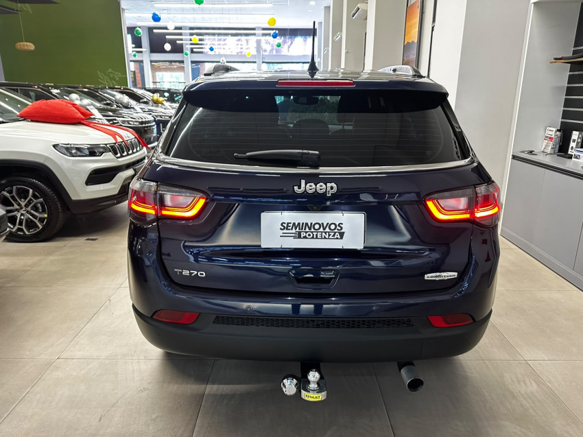 jeep compass longitude flex turbo automatico t270 1.3 baixa km super novo4