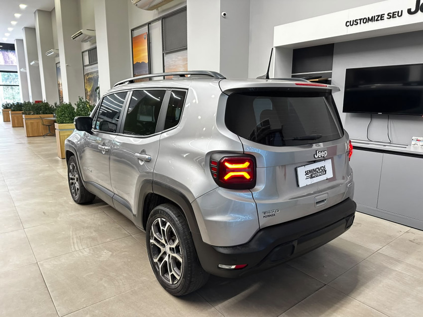 jeep renegade 1.3 t270 turbo flex longitude at6 23/23 seminovo5