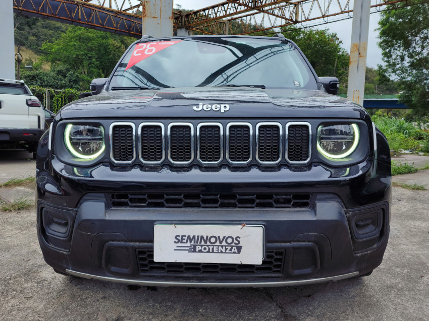 jeep renegade 1.3 t270 turbo flex longitude at6 25/26 seminovo1