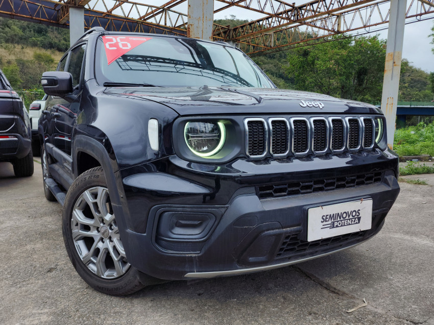jeep renegade 1.3 t270 turbo flex longitude at6 25/26 seminovo1