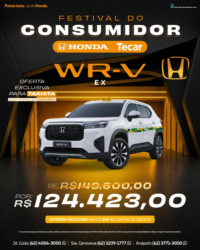 honda wr-v 1.5 i-vtec flex ex cvt 4p automatico 2026