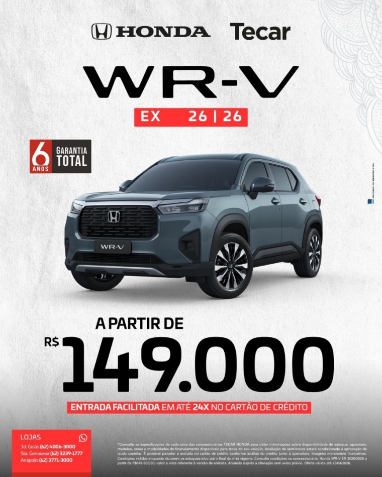 honda wr-v 1.5 i-vtec flex ex cvt 4p automatico 2026