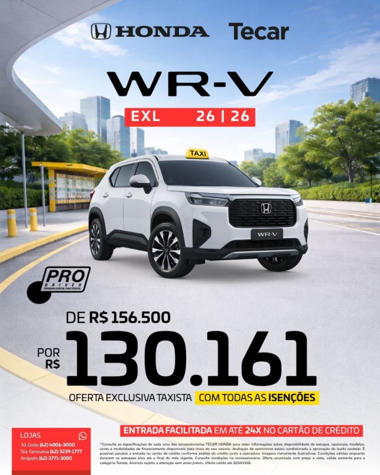 honda wr-v 1.5 i-vtec flex exl cvt 4p automatico 2026