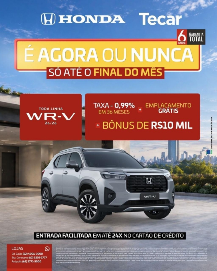 honda wr-v 1.5 i-vtec flex ex cvt 4p automatico 2026