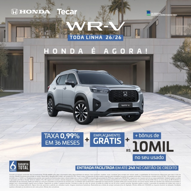 honda wr-v 1.5 i-vtec flex exl cvt 4p automatico 2026