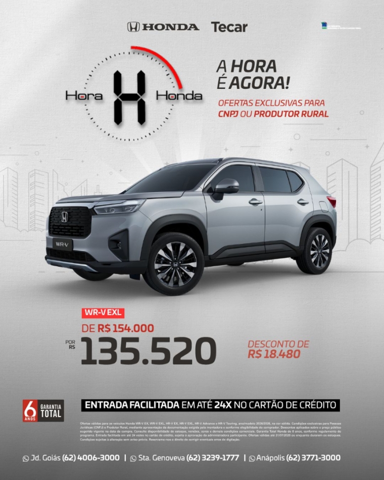 honda wr-v 1.5 i-vtec flex exl cvt 4p automatico 20260