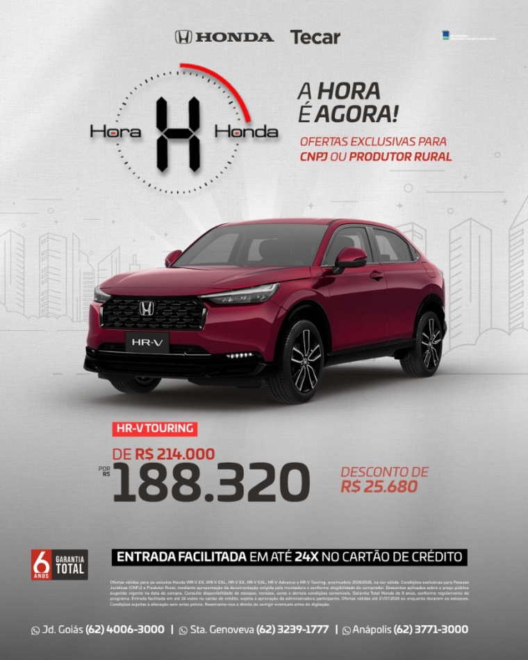 honda hr-v 1.5 di i-vtec turbo flex touring cvt 4p automatico 20270