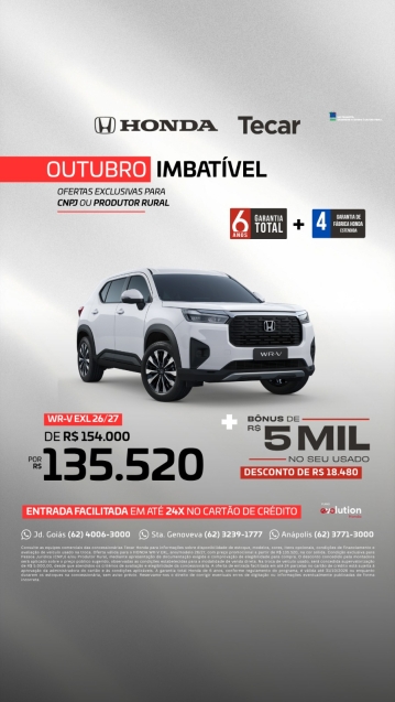 honda wr-v 1.5 i-vtec flex exl cvt 4p automatico 20270
