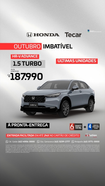honda hr-v 1.5 di i-vtec turbo flex advance cvt 4p automatico 20260