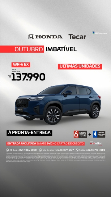 honda wr-v 1.5 i-vtec flex ex cvt 4p automatico 20260