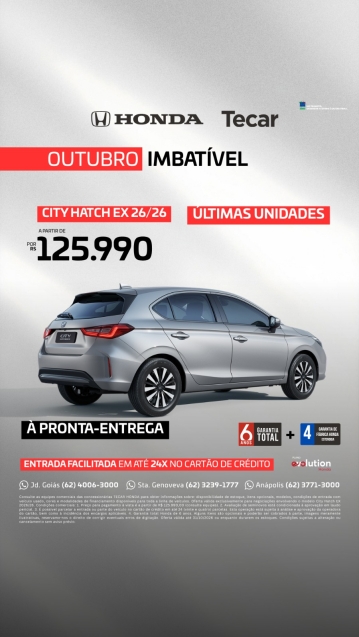 honda city 1.5 i-vtec flex hatch ex cvt 4p automatico 2026