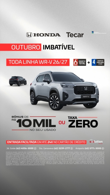 honda wr-v 1.5 i-vtec flex exl cvt 4p automatico 20270