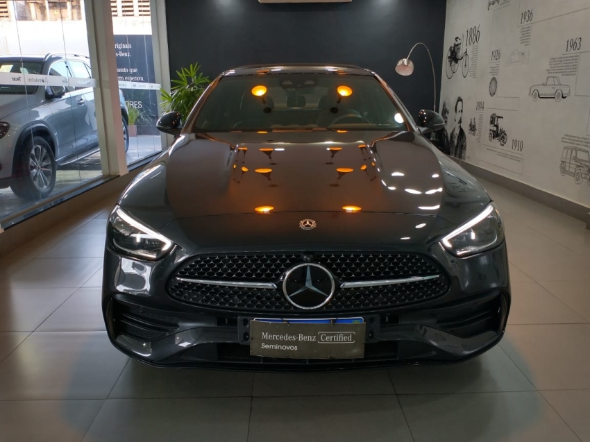 mercedes-benz c 300 2.0 eq boost hibrido amg line 9g-tronic 4p automatico 2022