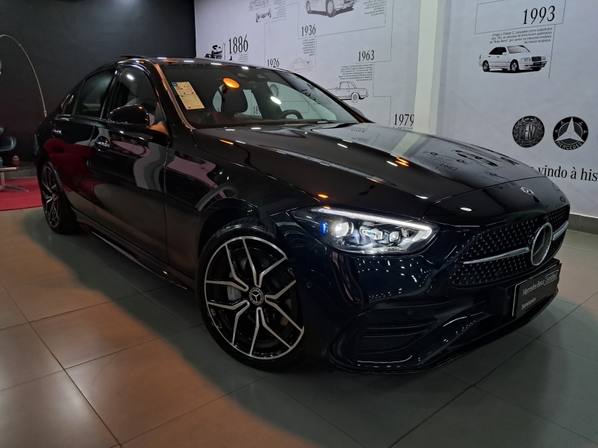 mercedes-benz c 300 2.0 eq boost hibrido amg line 9g-tronic 4p automatico 2024