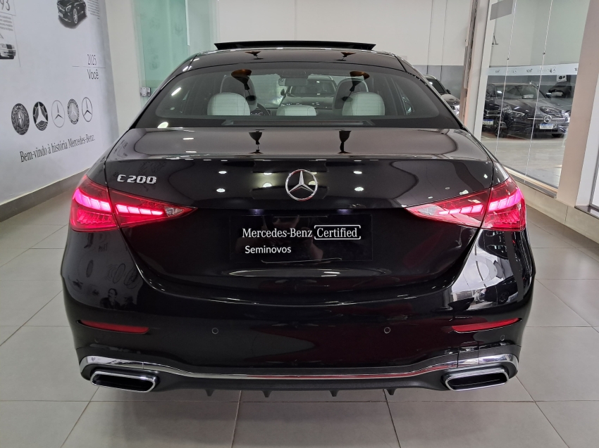 mercedes-benz c 200 1.5 eq boost hibrido amg line 9g-tronic 4p automatico 2022