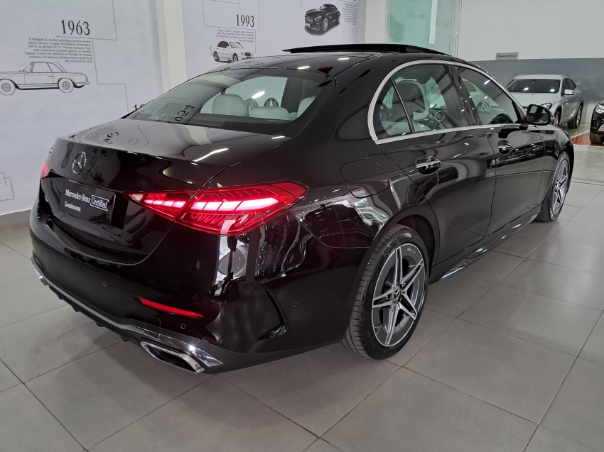 mercedes-benz c 200 1.5 eq boost hibrido amg line 9g-tronic 4p automatico 2022