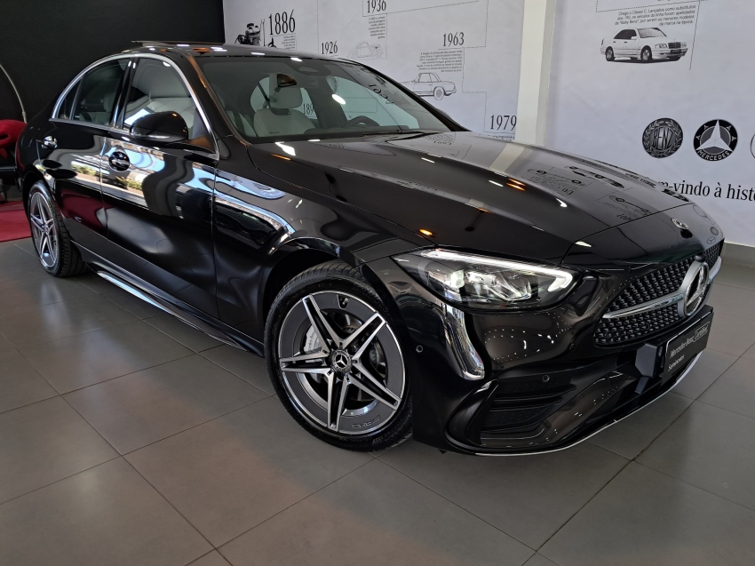 mercedes-benz c 200 1.5 eq boost hibrido amg line 9g-tronic 4p automatico 2024
