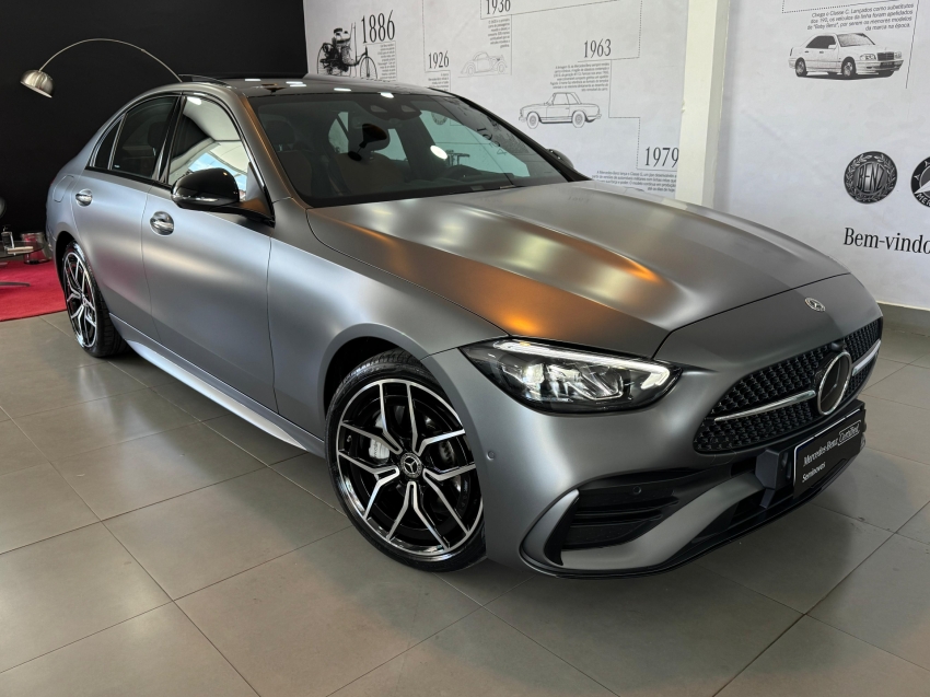 mercedes-benz c 300 2.0 eq boost hibrido amg line 9g-tronic 4p automatico 2023