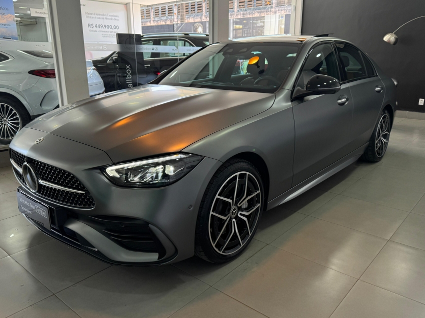mercedes-benz c 300 2.0 eq boost hibrido amg line 9g-tronic 4p automatico 2023