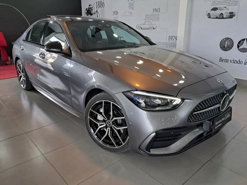 mercedes-benz c 300 2.0 eq boost hibrido amg line 9g-tronic 4p automatico 2023