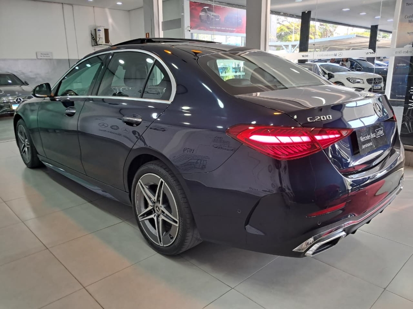mercedes-benz c 200 1.5 eq boost hibrido amg line 9g-tronic 4p automatico 2022