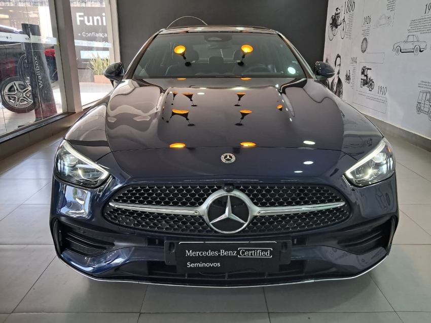 mercedes-benz c 200 1.5 eq boost hibrido amg line 9g-tronic 4p automatico 2022