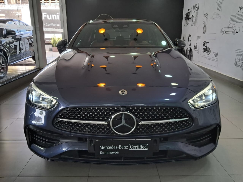 mercedes-benz c 300 2.0 eq boost hibrido amg line 9g-tronic 4p automatico 20232