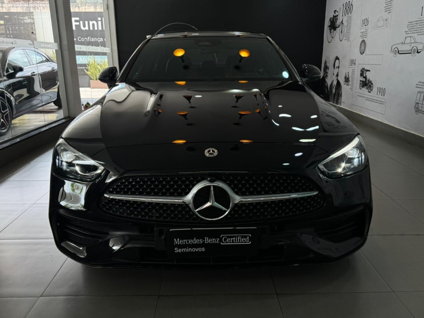 mercedes-benz c 200 1.5 eq boost hibrido amg line 9g-tronic 4p automatico 20232