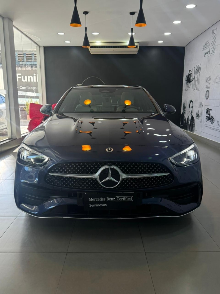 mercedes-benz c 200 1.5 eq boost hibrido amg line 9g-tronic 4p automatico 20242