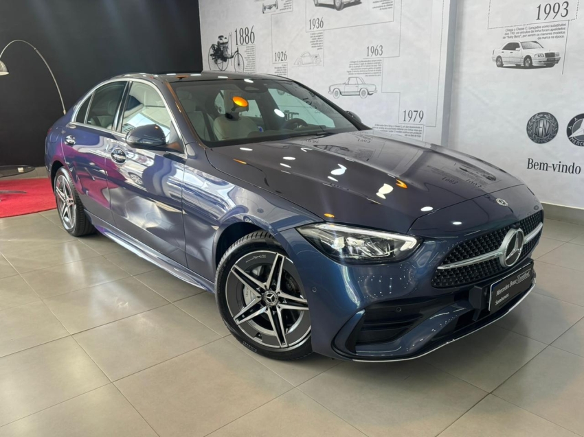 mercedes-benz c 200 1.5 eq boost hibrido amg line 9g-tronic 4p automatico 2024