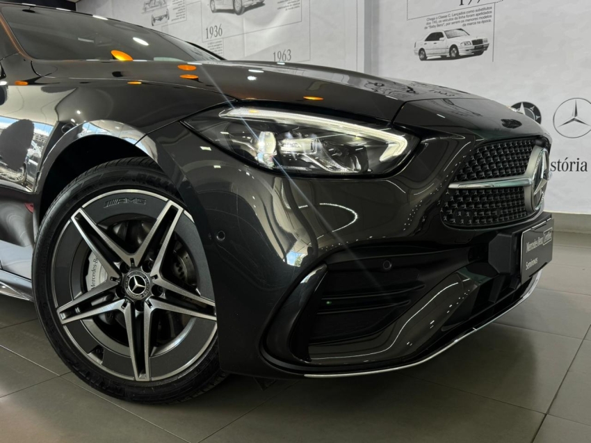 mercedes-benz c 200 1.5 eq boost hibrido amg line 9g-tronic 4p automatico 20231