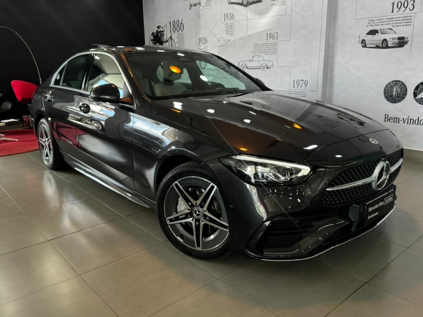 mercedes-benz c 200 1.5 eq boost hibrido amg line 9g-tronic 4p automatico 2023