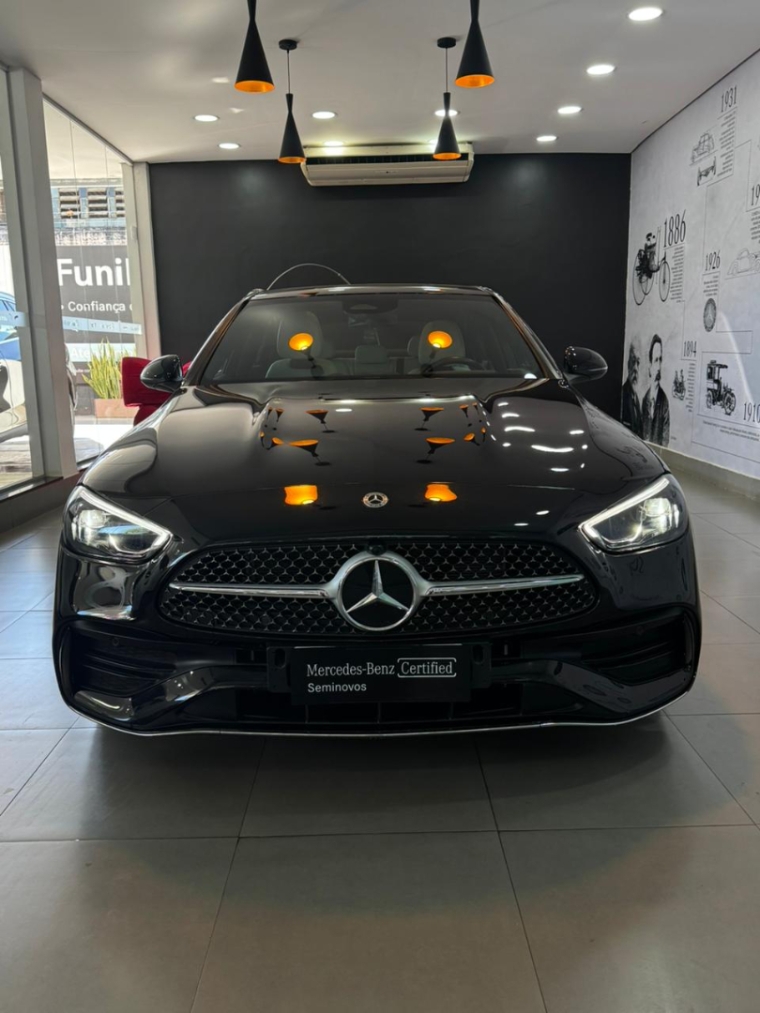 mercedes-benz c 200 1.5 eq boost hibrido amg line 9g-tronic 4p automatico 20242
