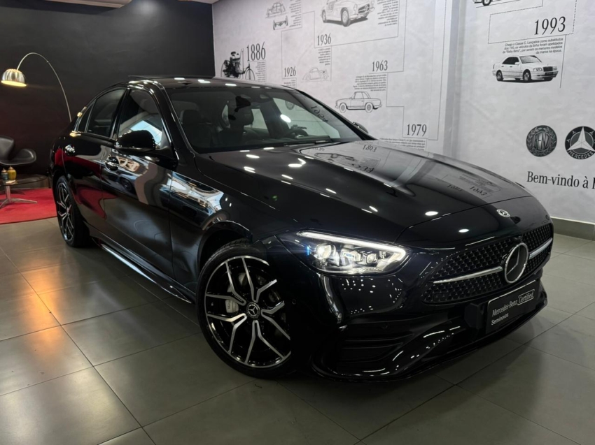 mercedes-benz c 300 2.0 eq boost hibrido amg line 9g-tronic 4p automatico 2024
