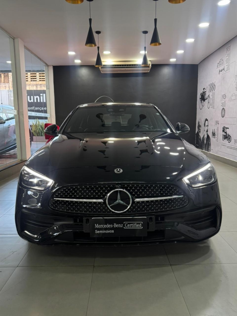 mercedes-benz c 300 2.0 eq boost hibrido amg line 9g-tronic 4p automatico 20242