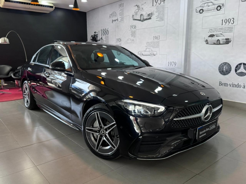 mercedes-benz c 200 1.5 eq boost hibrido amg line 9g-tronic 4p automatico 2024