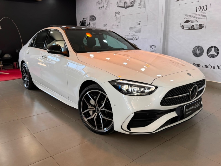 mercedes-benz c 300 2.0 eq boost hibrido amg line 9g-tronic 4p automatico 2024