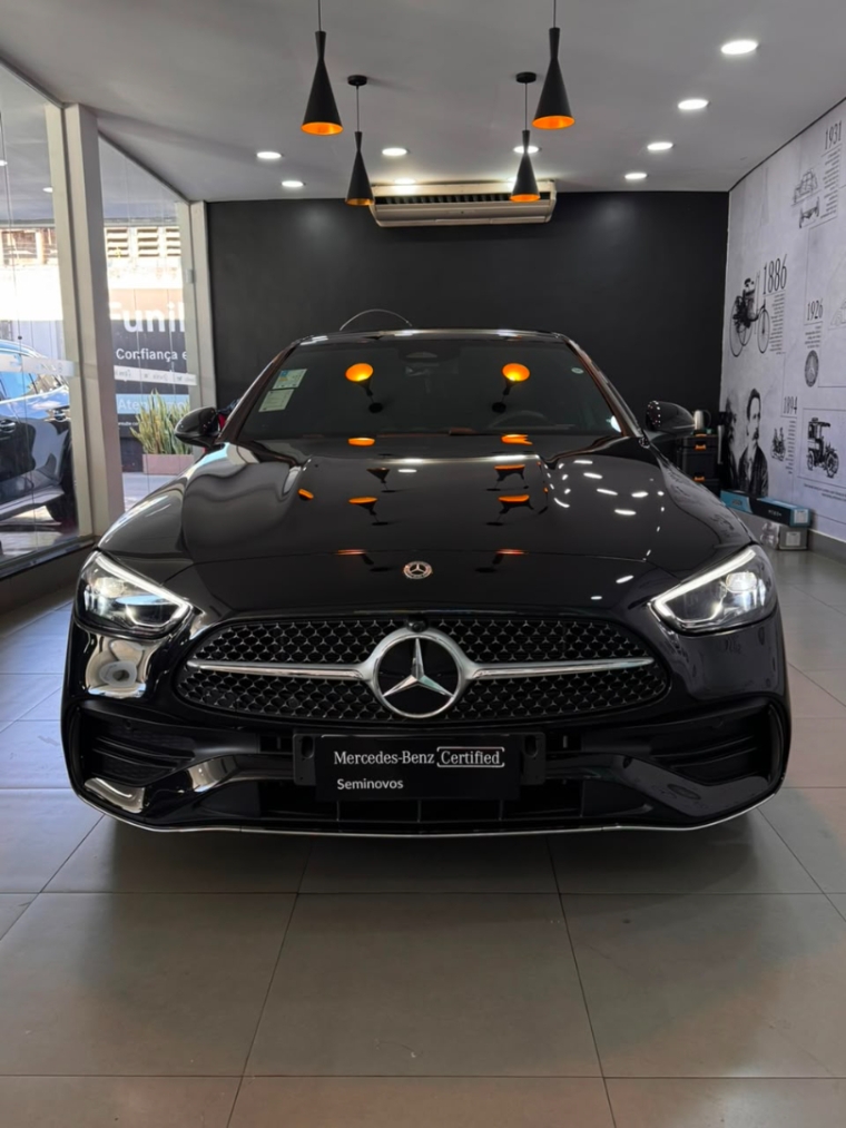 mercedes-benz c 200 1.5 eq boost hibrido amg line 9g-tronic 4p automatico 20255