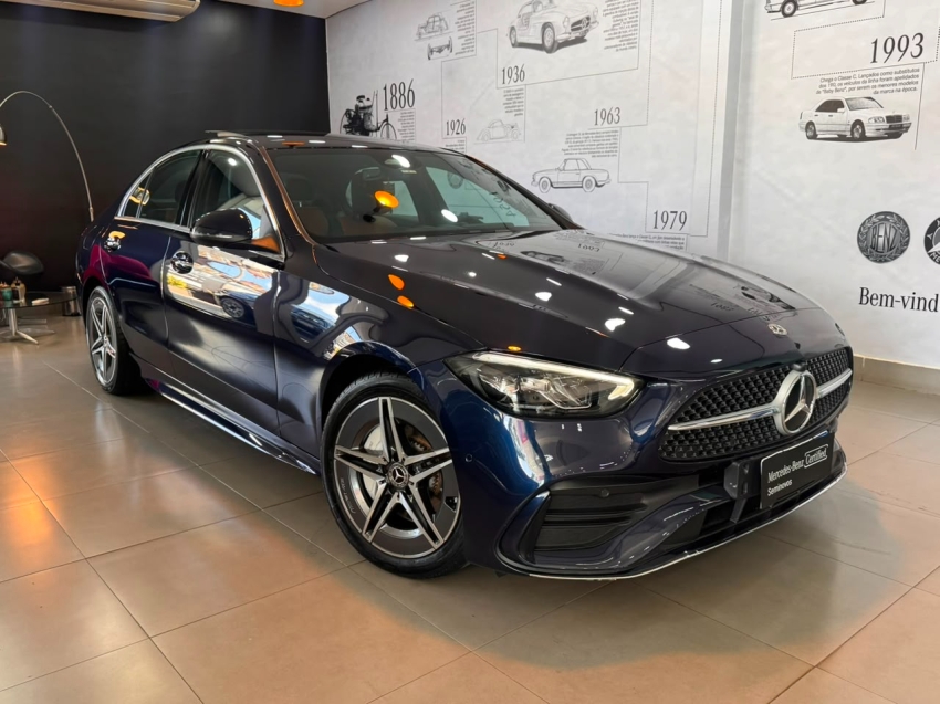 mercedes-benz c 200 1.5 eq boost hibrido amg line 9g-tronic 4p automatico 20220