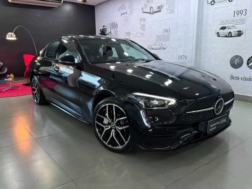 mercedes-benz c 300 2.0 eq boost hibrido amg line 9g-tronic 4p automatico 2022