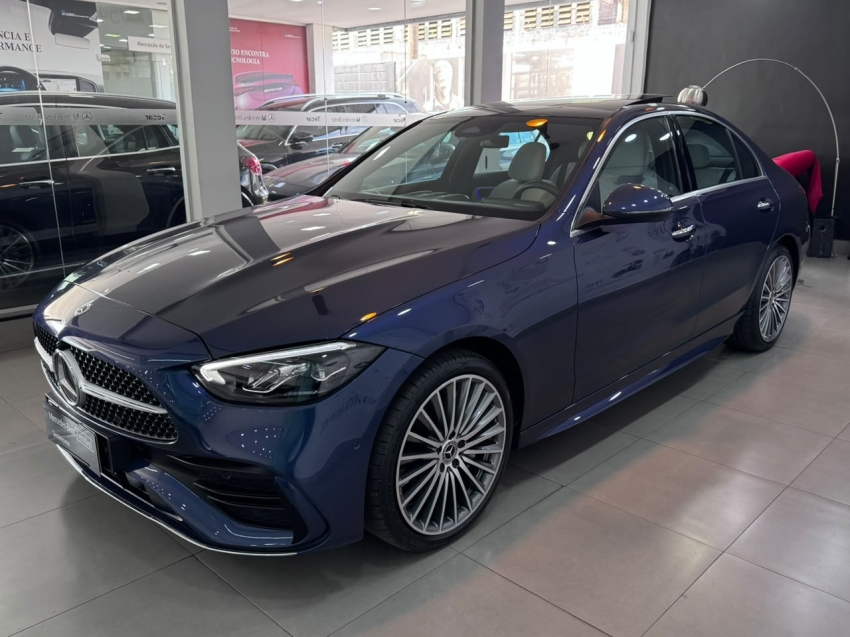 mercedes-benz c 200 1.5 eq boost hibrido amg line 9g-tronic 4p automatico 20254