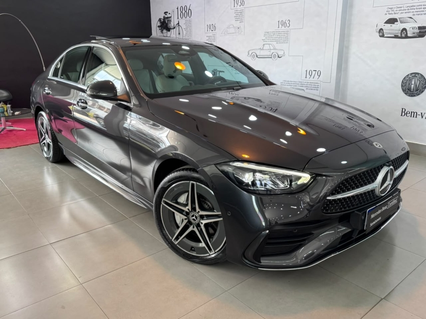 mercedes-benz c 200 1.5 eq boost hibrido amg line 9g-tronic 4p automatico 20220