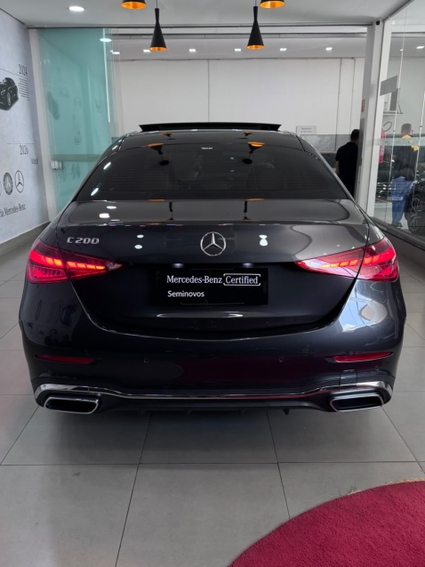 mercedes-benz c 200 1.5 eq boost hibrido amg line 9g-tronic 4p automatico 20222