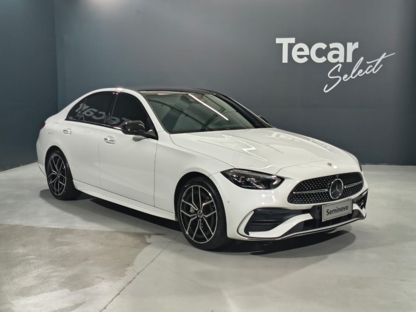 mercedes-benz c 300 2.0 eq boost hibrido amg line 9g-tronic 4p automatico 20232