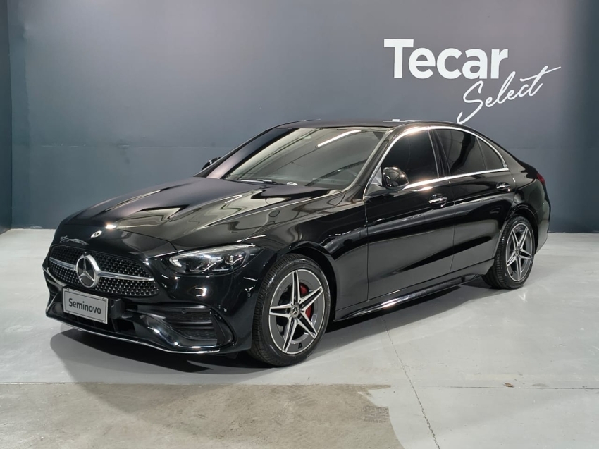 mercedes-benz c 200 1.5 eq boost hibrido amg line 9g-tronic 4p automatico 2022